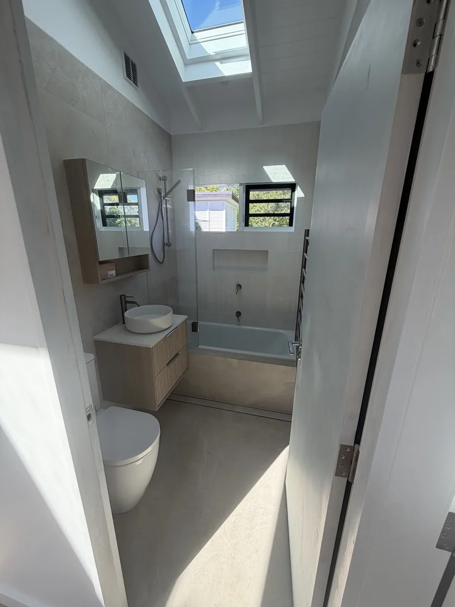 Completed bathroom