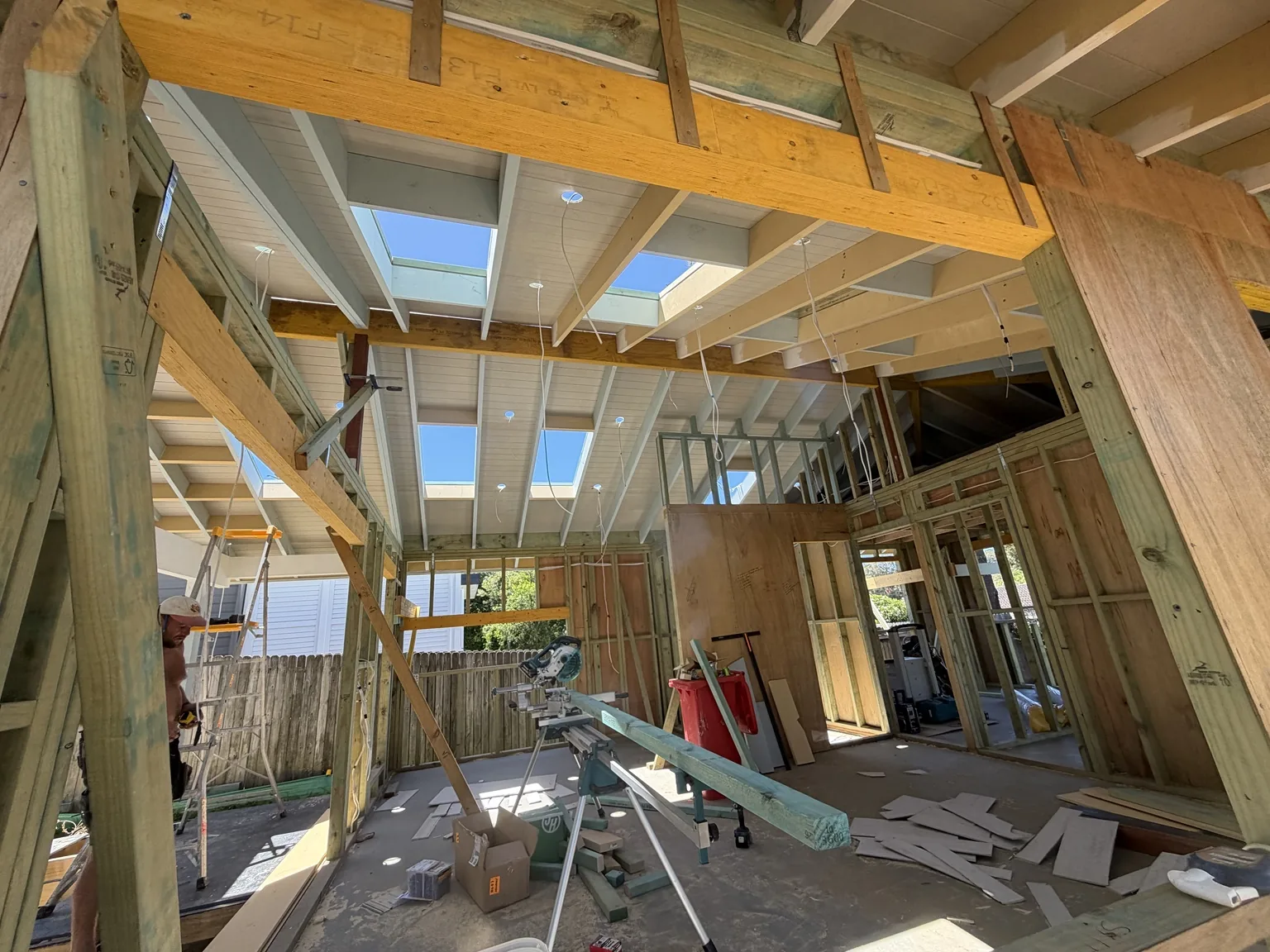 Interior roof structure