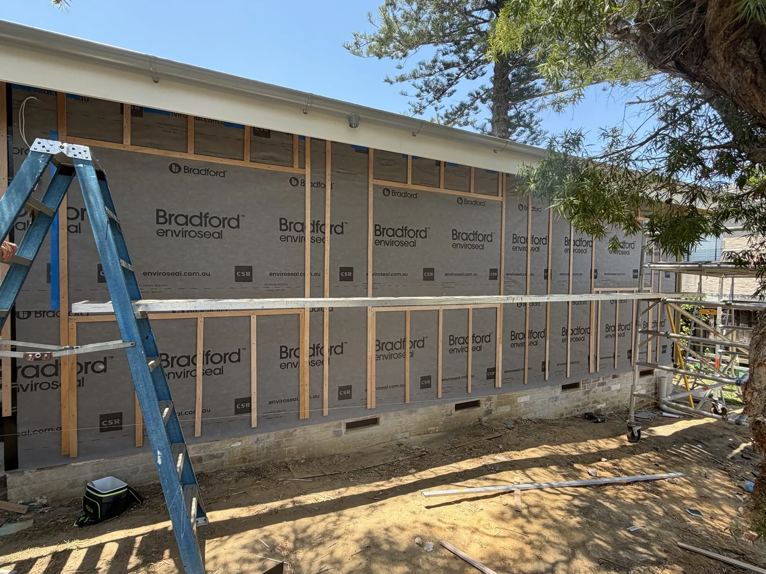External wall preparation and battens